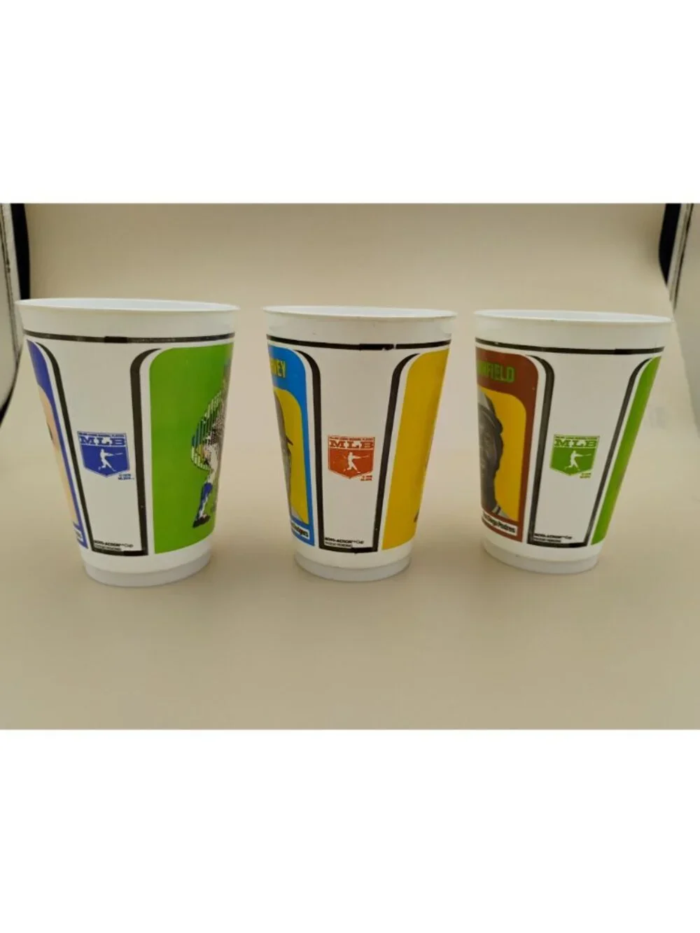 Vintage 1978 7-Eleven MLB Motion Cups Baseball Fred Patek Garvey & Winfield